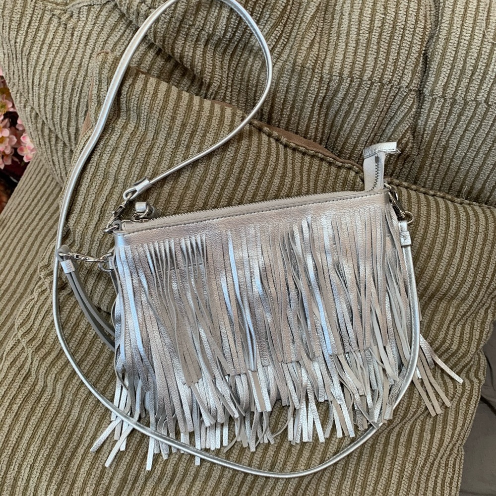 Sam Edelman Metallic Fringe Cross Body bag